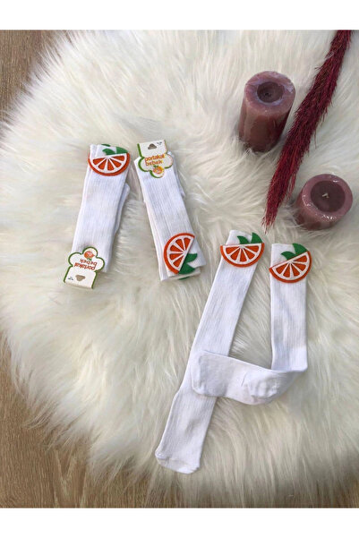 BİGÜMEX Детски чорапи с плодов принт до коляното, 3 чифта, 1-5 години