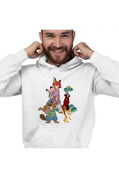 OEM Men's Hoodie Zootopia All Gang Zootropolis Zootropolis Nick Judy Police