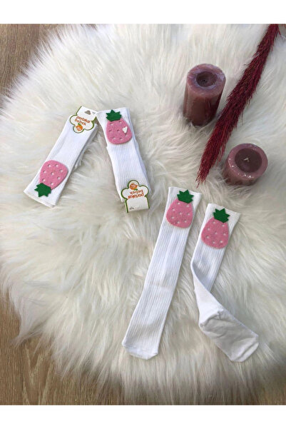 BİGÜMEX Детски чорапи с плодов принт до коляното, 3 чифта, 1-5 години