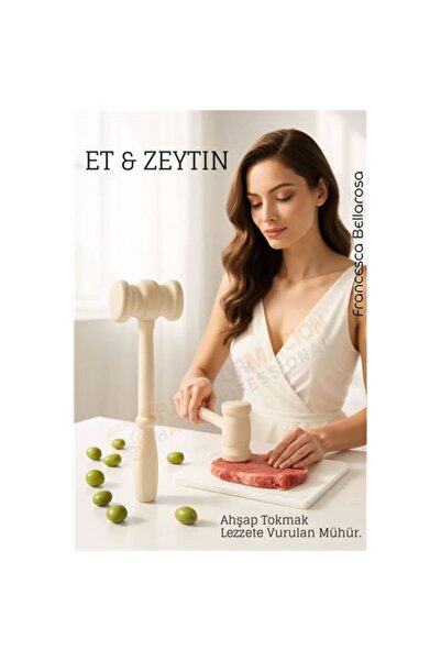 Skygo Wooden Olive Crusher and Meat Pounder – Natural, Sturdy, Practical Kitc...