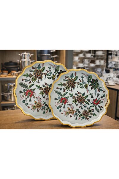 asl living طقم صواني خشبية من ميلانو مكون من قطعتين كبير وصغير الحجم