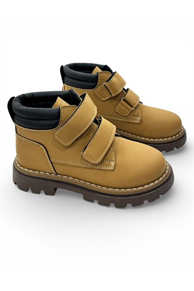 Acarbey Çocuk Koleksiyon Combat Kalın Tabanlı & DikişliUnisex Su Geçirmez Bil...