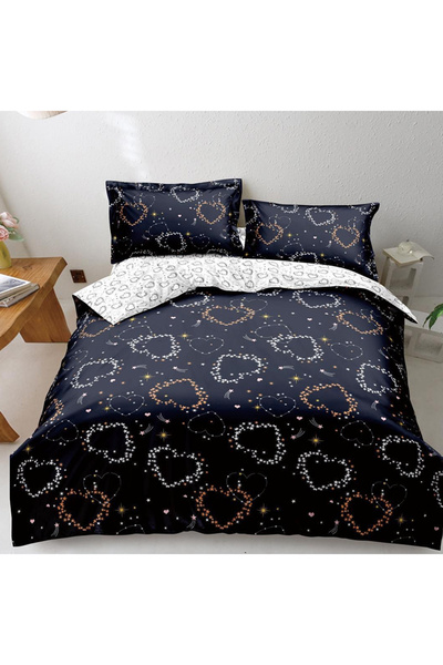 Pucioasa Double bed linen for 2 people Pucioasa, 4 pieces, Satin Cotton, DREA...