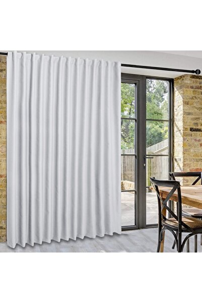 DWCN ستائر أبواب منزلقة - ستارة عازلة للحرارة عريضة للغاية، 80 × 84 بوصة، رما...