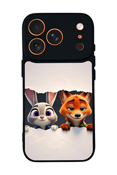 BGAKSESUAR iPhone 17 Pro Max Uyumlu Zootropolis Tasarımlı Glossy Premium Kılıf
