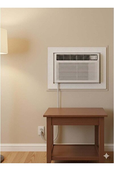 Generic إطار مكيف هواء بلاستيكي مزخرف أبيض