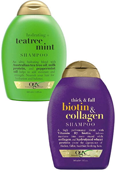 OGXX Thickening and lengthening shampoo - Biotin, Collagen & Tea & Mint Shamp...