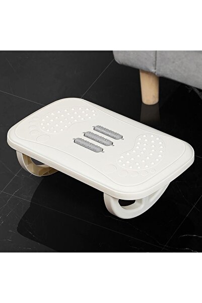 Arabest مسند قدم مريح قابل للطي أسفل المكتب، مزود ببكرات تدليك، مناسب للمكتب ...