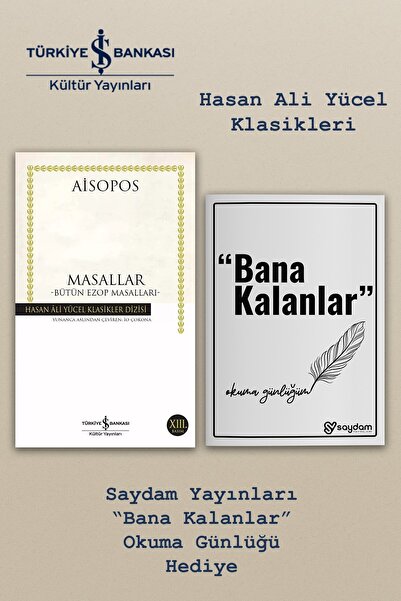 TÜRKİYE İŞ BANKASI KÜLTÜR YAYINLARI Masallar -Bütün Ezop Masalları- - Aisopos...