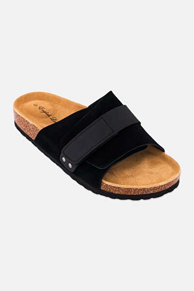 English Laundry Men Slip On Sandals, Black
