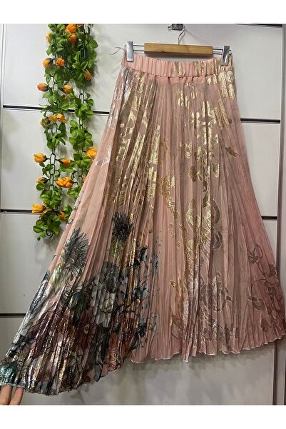 edu collection Patterned Chiffon Skirt with Lining