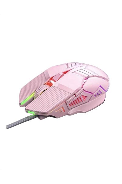 OEM S800 gaming mouse, ergonomic, colorful RGB lighting, 4 DPI levels, pink, ...