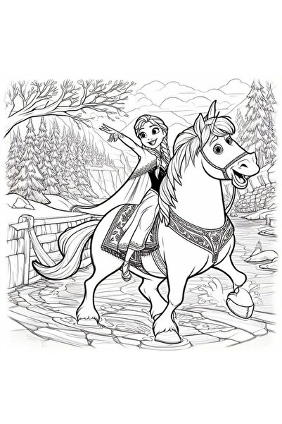 Disney Regatul De Gheata Elsa Si Prințesa Ana Carte De Colorat 100 Ilustrate A4