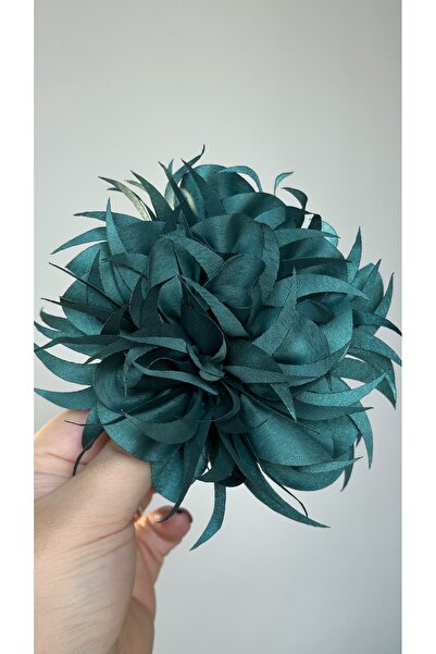 Âlâ Atelier Iğneli Kumaş Çiçek Broş Ekru Gül Broş