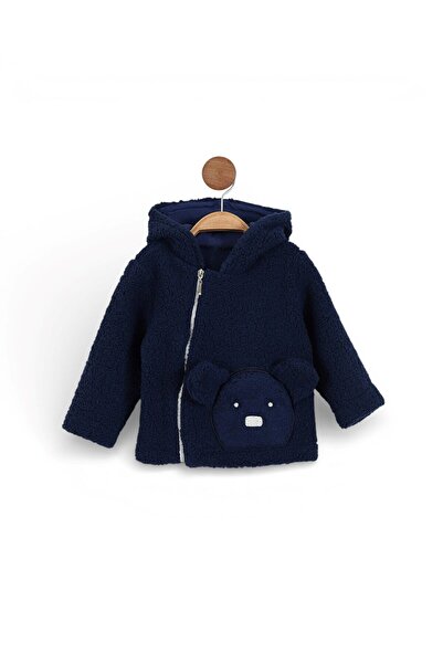 Egelite Baby Boy 1-2-3 Years Old, Teddy Bear Embroidered, Zipper Detailed Lam...