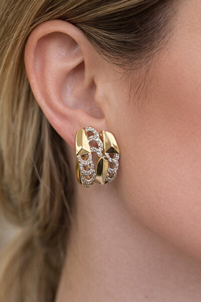 charmove ile kendinizi şımartın Xuping Rose Gold Zincir Desenli Zirkon Taşlı ...