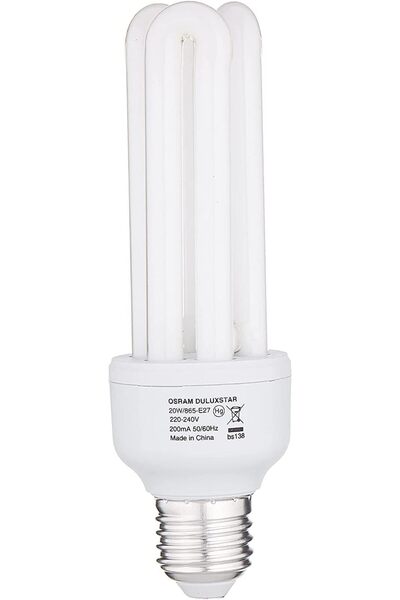 Osram مصباح موفر للطاقة T4 20 واط/860/E-27 من دولوكس ستار