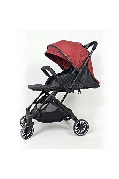 Genaric عربة أطفال قابلة للطي وخفيفة الوزن مع مظلة وسلة تخزين - اللون الأحمر 621