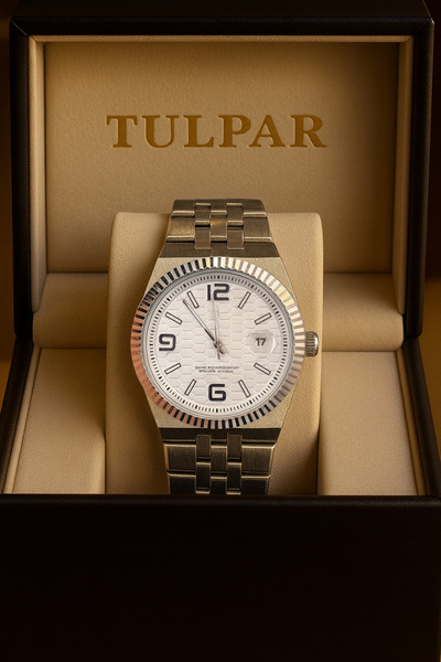 Tulpar Özel Tasarım Limited Edition Çelik Kordon Takvimli Erkek Kol Saati