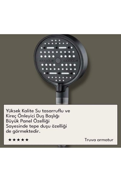 TRUVA Large Panel High Pressure Water Saving Special Shower Head