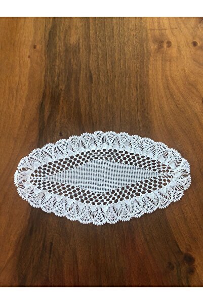 MOR TIRTIL El Işi Dantel Sehpa Tepsi Örtüsü Çeyizlik Hediyelik Vintage Nostaljik