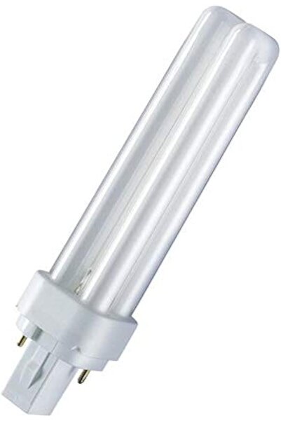 Osram DULUX D 13W/830 Compact Fluorescent Light Bulb Warm White G24D1-2 Pin