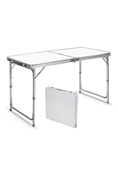 Cady One Folding metal table for travel and camping, made of aluminum, adjust...