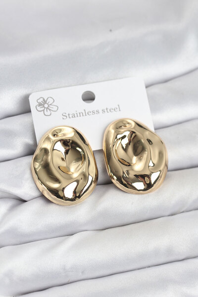 Skygo 316L Steel Gold Color Vintage Model Women's Earrings - Tj-Bkp11580