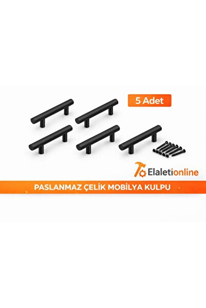Marelli Elaletionline Paslanmaz Çelik Mobilya, Dolap, Çekmece Kulp (5 ADET) 9...