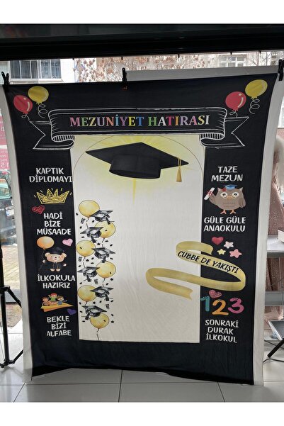 PROMISEBACKDROP2 150x200 Cm Mezuniyet Hatırası Fonu Okul Panoları, Etkinlik Fon