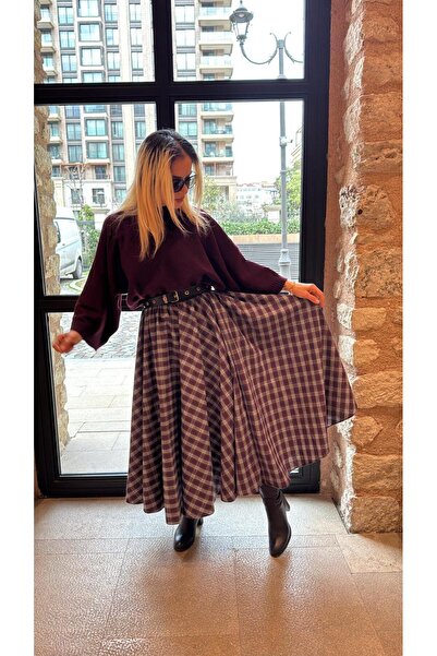 SERENCEE EKOSE LASTİKLİ MEVLANA KIŞLIK ETEK-TRİKO BALON KOL KAZAK TAKIM – STA...