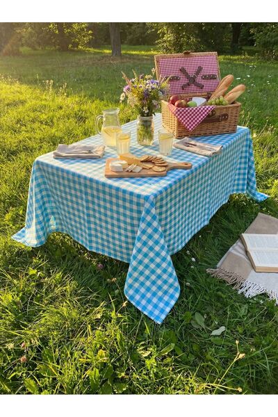 Komana Art Piti Kareli (Pötikare) Sofra Bezi, Masa Örtüsü, Piknik Örtüsü, Çok...