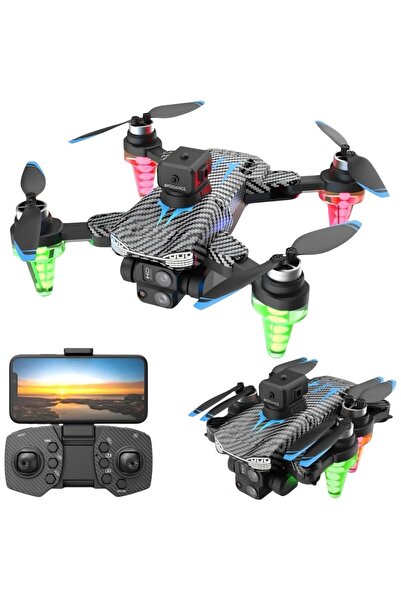 AyrStore 4K Kameralı Katlanabilir Drone, WiFi FPV, 360° Engel Algılama, Işıkl...
