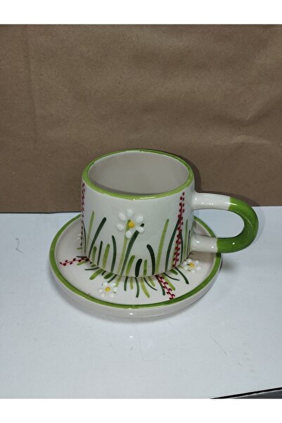 Panayır züccaciye KÜTAHYA HOME seramik desenli kahve fincanı