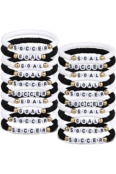 Amour 20 قطعة من أساور كرة القدم كهدايا للحفلات