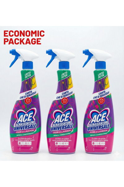 ACE Universal, detergent, lavender scented spray, 3 x 650 ml