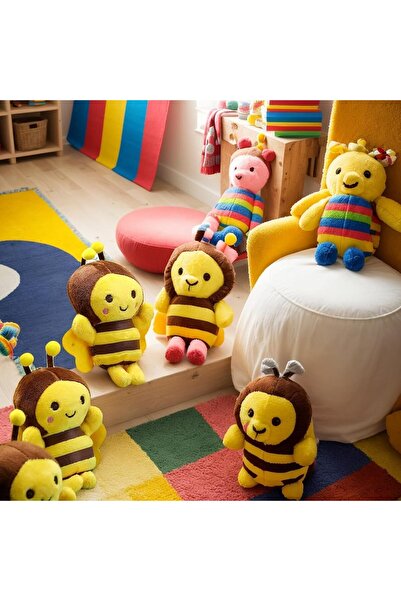 Yelajoy لعبة نحلة كرتونية لطيفة من القطيفة