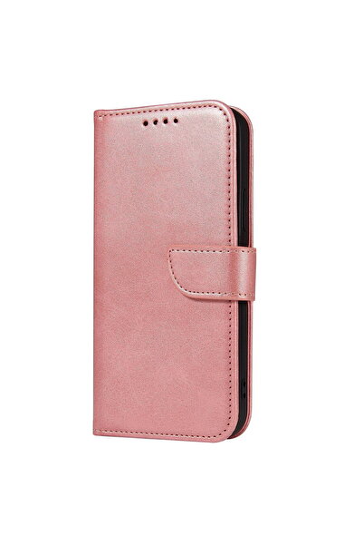 OEM iPhone 14 Plus Pink Magnetic Wallet Stand Case