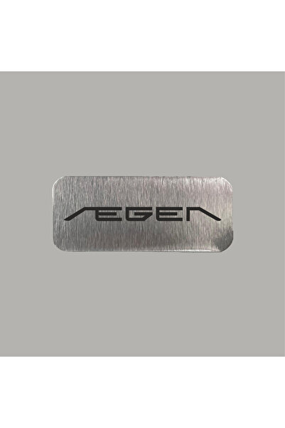 CRF Fiat Egea Logo Metal Etiket 3x7 cm Arkası Yapışkanlı