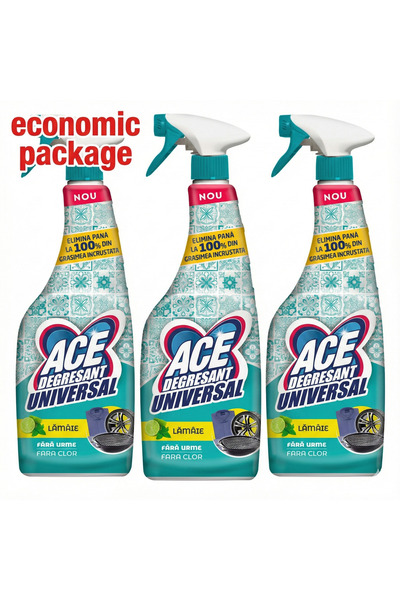 ACE Universal, detergent, lemon scented spray, 3 x 650 ml
