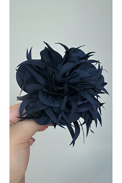 Âlâ Atelier Iğneli Kumaş Çiçek Broş Ekru Gül Broş