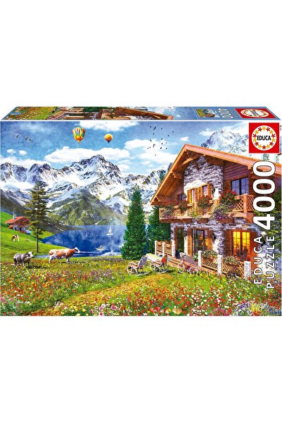 EDUCA 4000 Piece Jigsaw Puzzle, Chalet