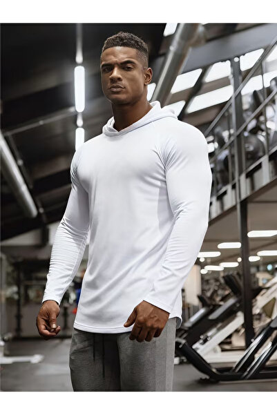 RUTBİL SPORTS Kapşonlu Fitness BODY -GYM Fitness Tank Top -Boks Antrenman BOD...