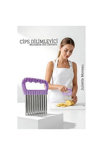 Skygo Shaped Practical Chips Slicer Stainless Steel – 9X13 cm