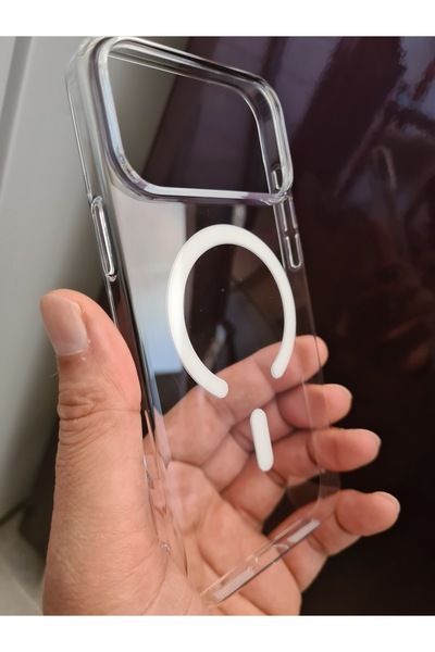 iPhone 17 Pro MagSafe Sararmaz Sert PC Kılıf | Ultra İnce & Hafif | Kristal Şeffaf Mika Arka Kapak