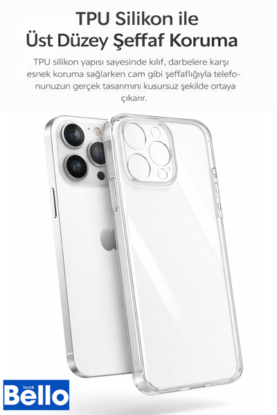 Tech&bello accessories غطاء شفاف لهاتف آيفون 16 برو ماكس، رقيق للغاية بسمك 0....