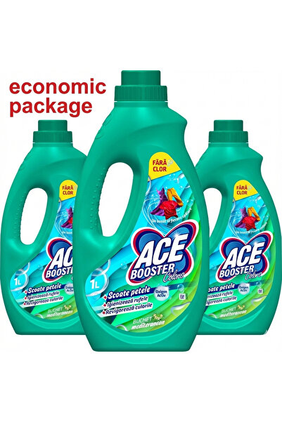 ACE Booster Colors, soluție de îndepărtare a petelor, fără clor, parfumată, 3...
