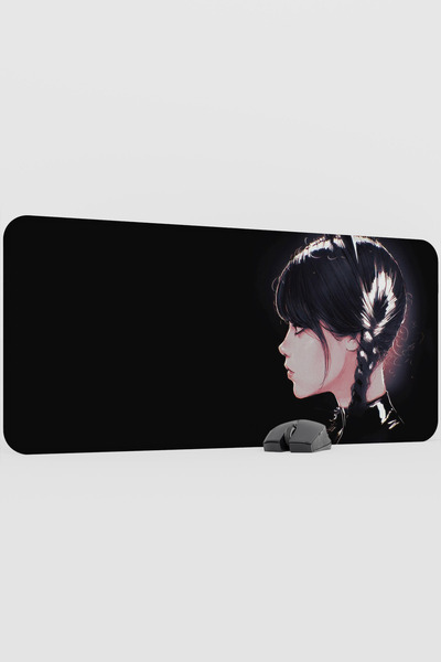 mousepad bastir Wednesday 2 V5 90X40 XXL Gaming Rubber Non-Slip Base Mouse Pa...