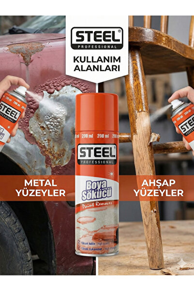STEEL BOYA SÖKÜCÜ 200 ML 3 LÜ
