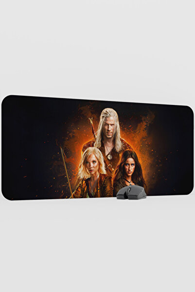 mousepad bastir The Witcher V1 90X40 XXL Gaming Rubber Non-Slip Base Mouse Pa...
